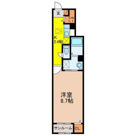 スカイ　フラワーの物件間取画像